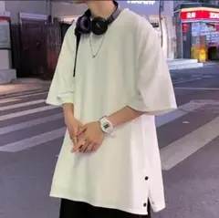 大人気メンズ 大きい Tシャツ白 半袖 無地 速乾 ストリートストレッチ 5XL