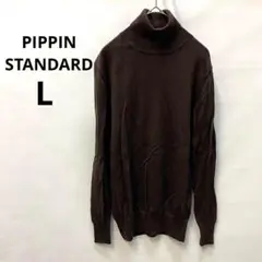 ピピンスタンダード　ブラウン タートルネック Lサイズ　レディース　570