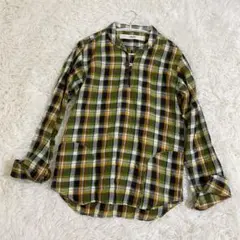 美品　NeN ステア　リネン　麻　プルオーバー　シャツ　長袖　M程度　メンズ