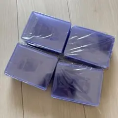 100枚セット 35pt 青 UVカットカードローダー トップローダー