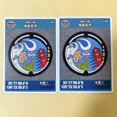 神奈川県 海老名市 マンホールカード 第16弾 2021年デザイン 新品 2枚