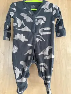 【3-6month、68ｃｍ程度】恐竜柄ロンパース