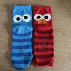 ユニバ　エルモ・クッキーモンスター　ペア靴下