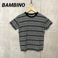 BAMBINO バンビーノ　スカルデザイン Tシャツ トップス　黒　トップス