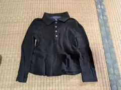 値下げ　90から100サイズ　Polo ラルフローレン 黒 長袖ポロシャツ