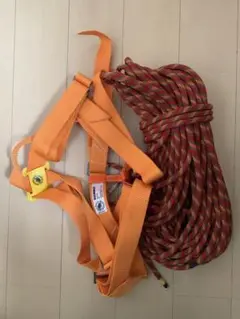 クライミングロープ 廃盤ハーネス付き