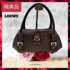 極美品 LOEWE ロエベ センダ レザー ハンドバッグ トートバッグ ブラウン