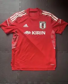 adidas 日本代表 赤 シャツ　M