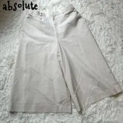 ★新品未使用タグ付き★absolute アブソルテ ホワイト ガウチョパンツ