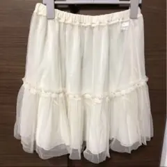 チャコット アンクロワ プルオンスカート オフホワイト