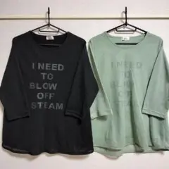 新品未使用☆メッシュ素材☆ 五分袖 Tシャツ☆ 2色セット