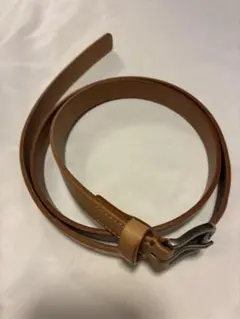 ナローロングレザーベルト　ユニクロU