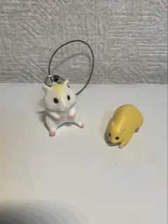 ハムスター ミニチュア ストラップ 2点セット