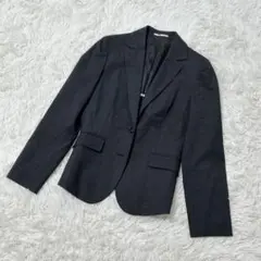 【c5406】TOPVALU テーラードジャケット 長袖　ダークグレー
