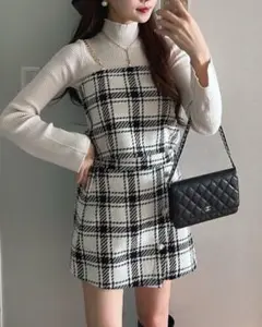 8月限定値下げgrl ツイードビスチェラップミニスカートセットアップ
