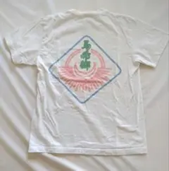 mahina/ホワイト グラフィックプリント Tシャツ
