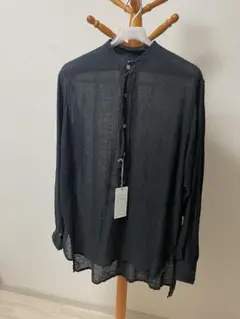 maatee&sons ドSリネン　プルオーバーシャツ　ブラック 3