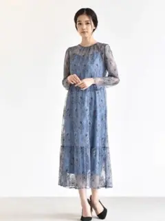 【送料込】kaene カエン オールレースワンピース 結婚式 2次会ドレス
