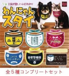 わんにゃんスタイ 全５種コンプセット　ガチャ