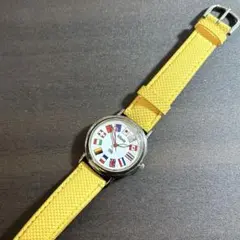 【動作確認済み・電池入り】腕時計　国旗　ジャンク品
