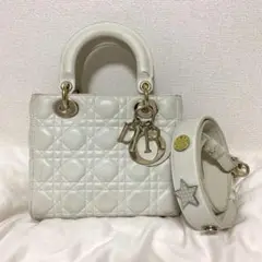 DIOR レディディオール ハンドバッグ白色