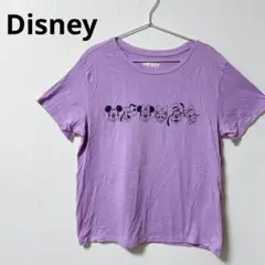 Disney ディズニー ミッキーと仲間たち Tシャツ 紫色