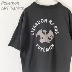 【人気商品】pokemon ポケットモンスター リザードン Tシャツ 黒 M
