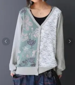 osharewalker 切替ニットカーディガン ソマリ somari