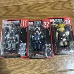 ハッピーくじマーベルベアブリックフィギュア 3点セット