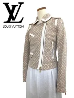 ルイヴィトンLOUIS VUITTON 総柄モノグラムデニムジャケット金ボタン
