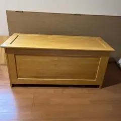 木製シンプル収納ボックス　ベンチ