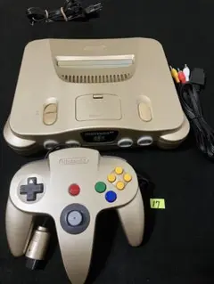 ニンテンドー64 新品未使用に近い　ゴールド本体セット　一点物