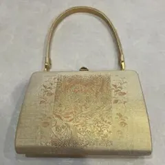 和装ハンドバッグ 金色 ゴールド