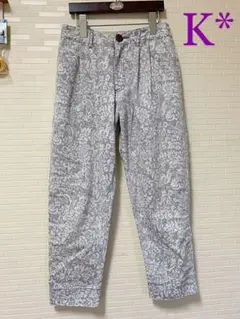 K*【美品】クラシカル柄ハーフパンツ