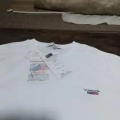 U.S. POLO ASSN. ホワイト Vネック Tシャツ L