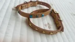 本革　日本製　職人　革　首輪　M 新品　単品