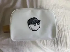 Malbon Golf マルボン ゴルフ ラウンドポーチ バッグ 白