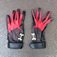 Under Armour バッティング用手袋 赤黒