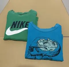 NIKE110cm クイックシルバー3T 2枚セット used 長袖 ロンT