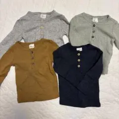 H&M ベビー　長袖シャツ　62 4枚セット