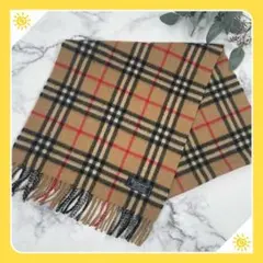 ⭐️美品⭐️バーバリー カシミヤ チェックマフラー ストール ⭐️A380