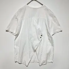 ZARA ホワイト 異素材切り替え ビッグ Tシャツ S〜M 大きめ ゆったり