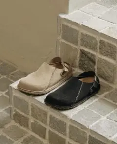 BIRKENSTOCK クロッグサンダル ベージュ・黒　todayful