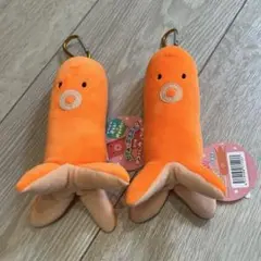 【新品未使用】 ぷきゅ&ぶるぶる！タコさんウインナー　カラビナ付きキーホルダー