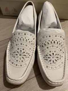 unReef♡新品未使用♡ホワイトレザー♡ローファー23.5♡込み