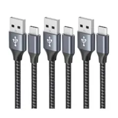 USB Type C ケーブル 3本セット 3A 急速充電 cタイプ スマホ