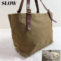 スロウ トートバッグ キャンバス レザー