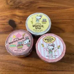Wonderful Parade マスキングテープ 3個セット