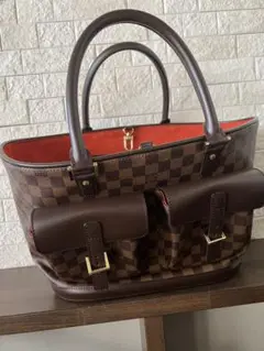 レア！貴重！美品！ミニポーチあり！ルイヴィトン マノスクGM ダミエ LOUIS VUITTON 未使用 ルイヴィトン ダミエ マノスクGM 付属