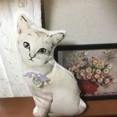 猫型クッション